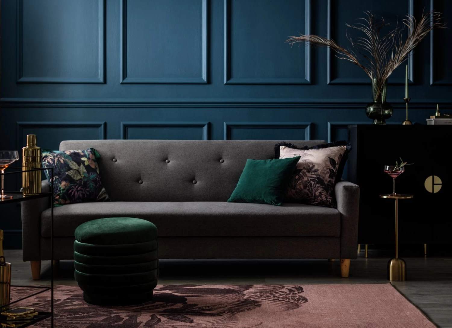 Habitat Brooks Clic Clac Fabric Sofa Bed - Grey - Image 2