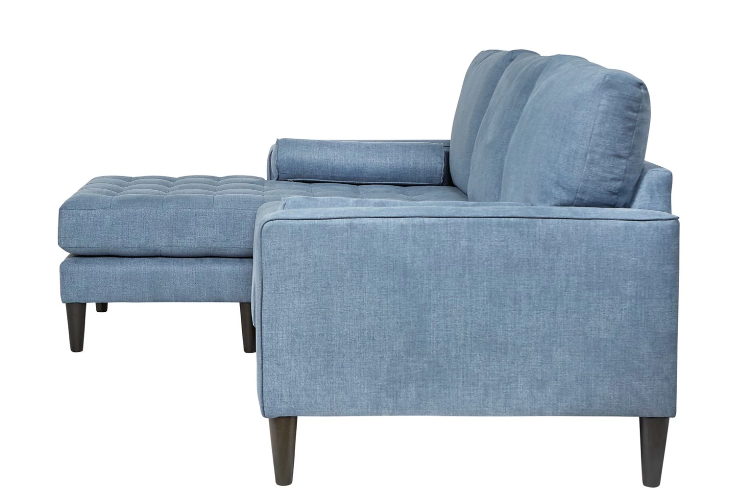 Habitat Hudson Fabric Corner Chaise Sofa - Linnet - Image 5