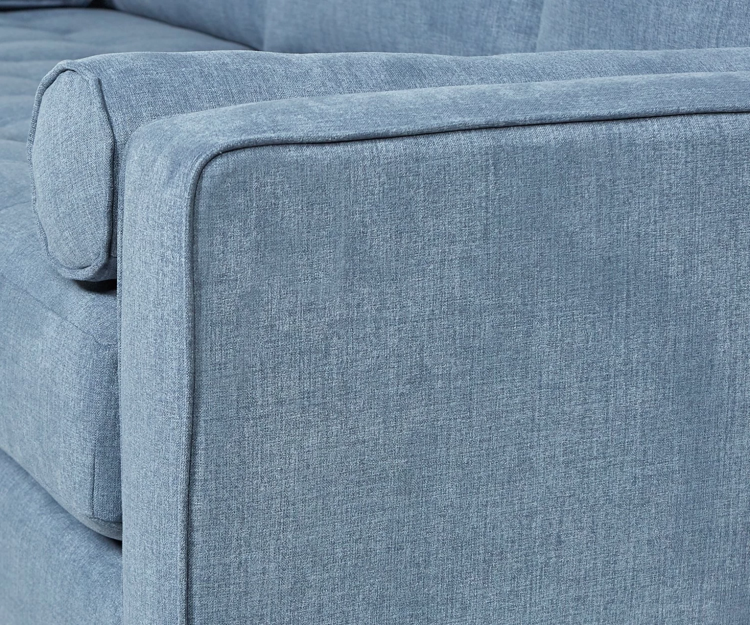 Habitat Hudson Fabric Corner Chaise Sofa - Linnet - Image 8