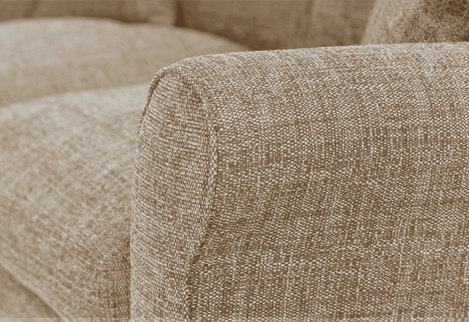 Habitat Lisbon Fabric 3 Seater Sofa - Beige - Image 6