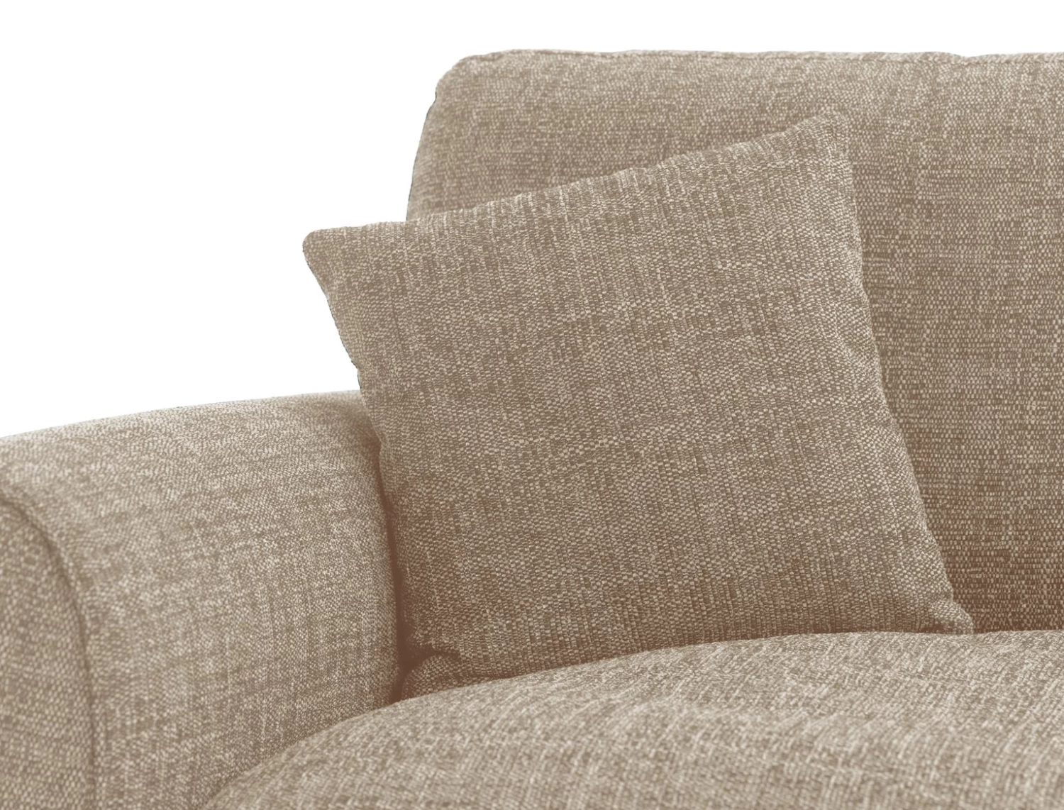 Habitat Lisbon Fabric 3 Seater Sofa - Beige - Image 7