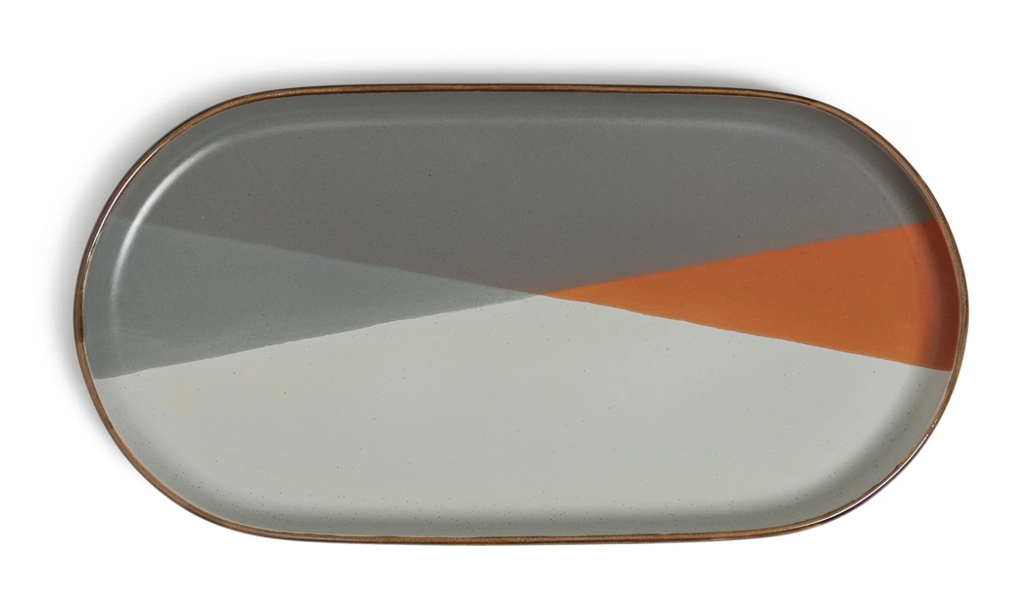 Habitat Dipped Speckle Stoneware Serving Platter - Image 3