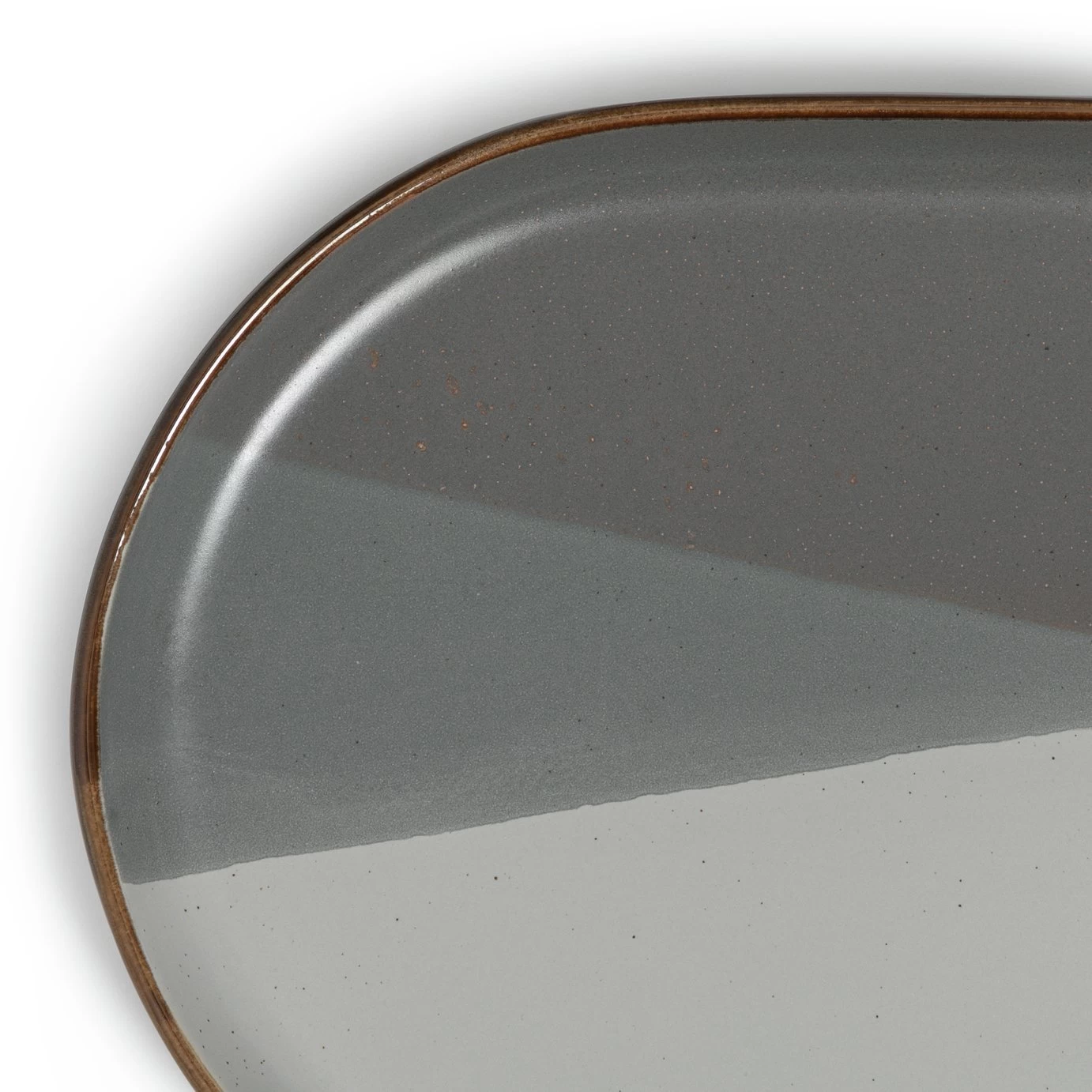 Habitat Dipped Speckle Stoneware Serving Platter - Image 5