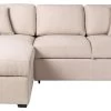 Habitat Reagan Left Corner Chaise Sofa Bed - Natural