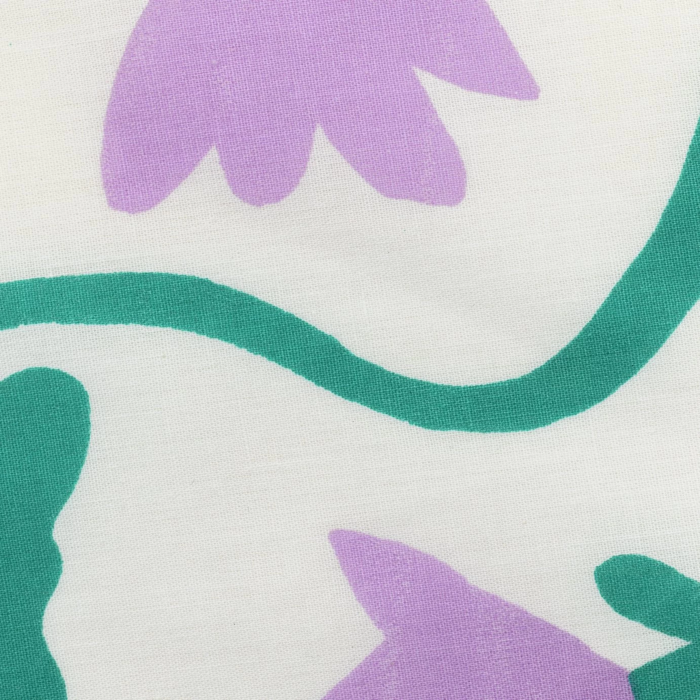 Habitat 180TC Floral Green & Pink Bedding Set - Single - Image 2