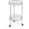 Habitat Chrome And Glass Drinks Trolley