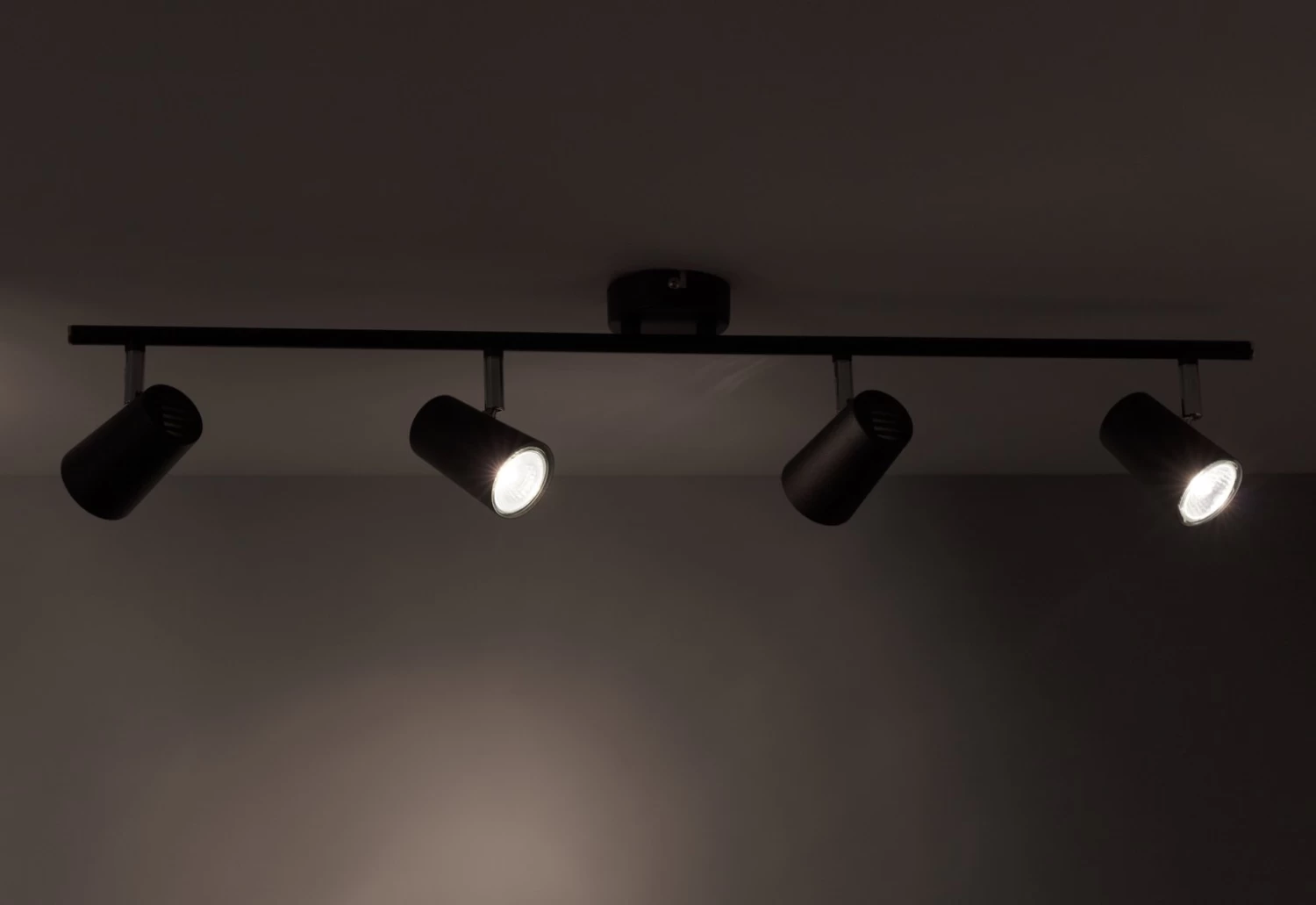 Habitat 4 Light Spotlight Bar - Matt Black - Image 4