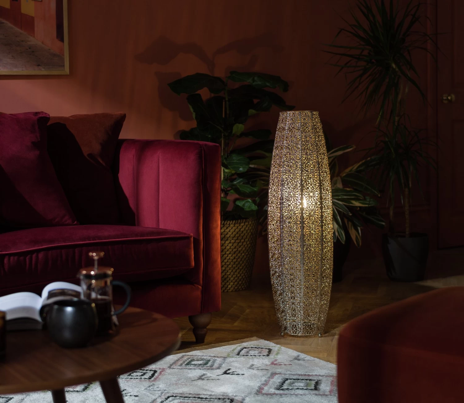 Habitat Global Fretwork Floor Lamp - Image 9