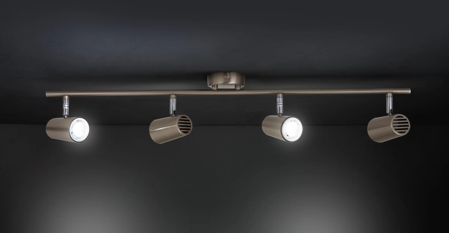 Habitat Brushed Chrome 4 Light Spotlight Bar - Image 2