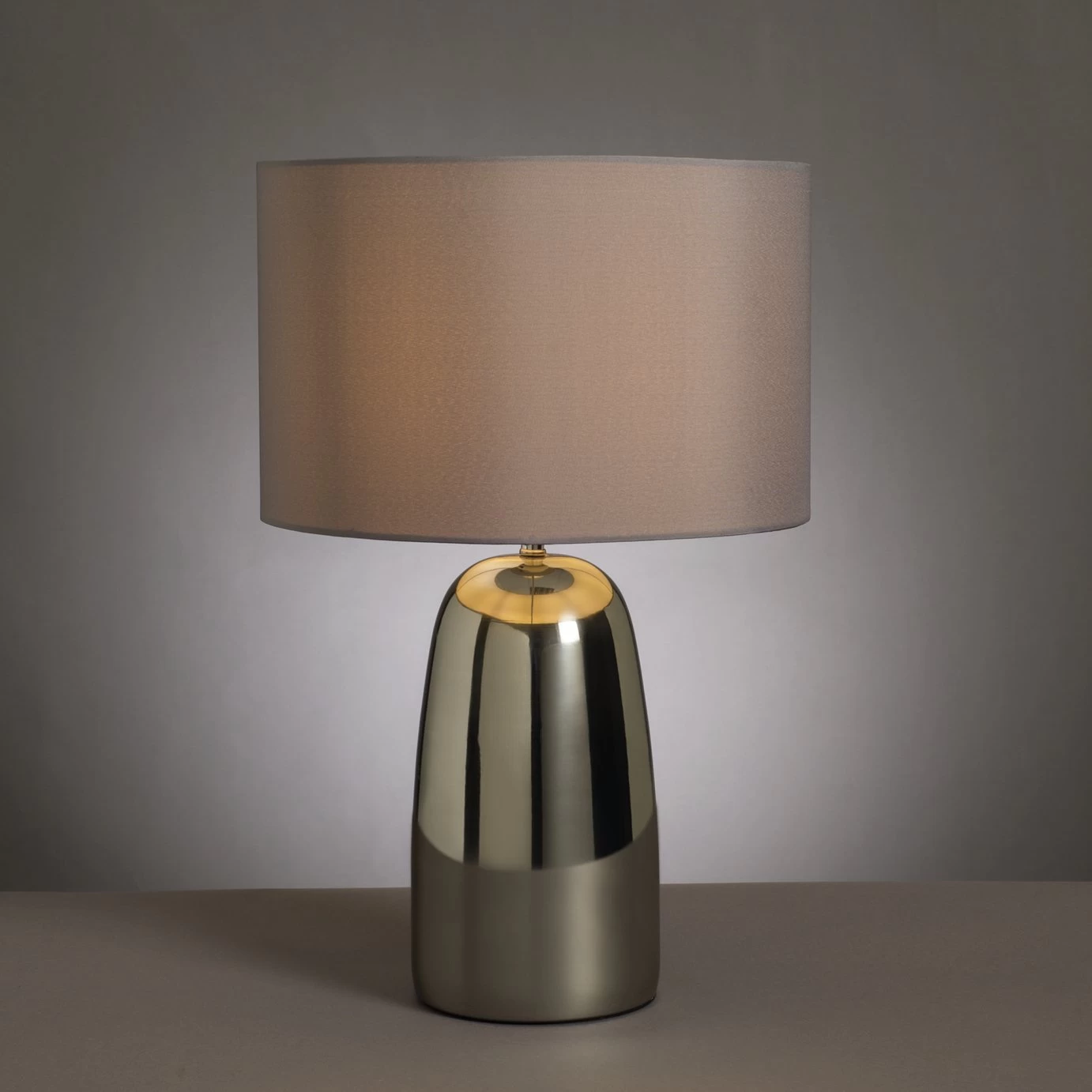 Habitat Largo Touch Table Lamp - Grey & Chrome - Image 3