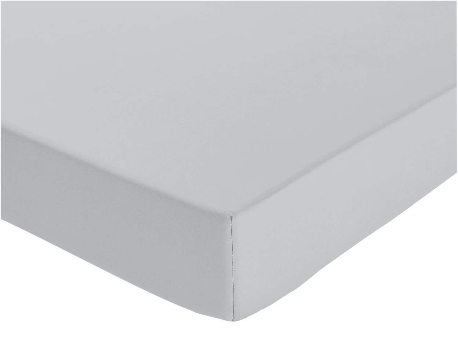 Habitat Pure Cotton 200TC Grey Deep Fitted Sheet - Single