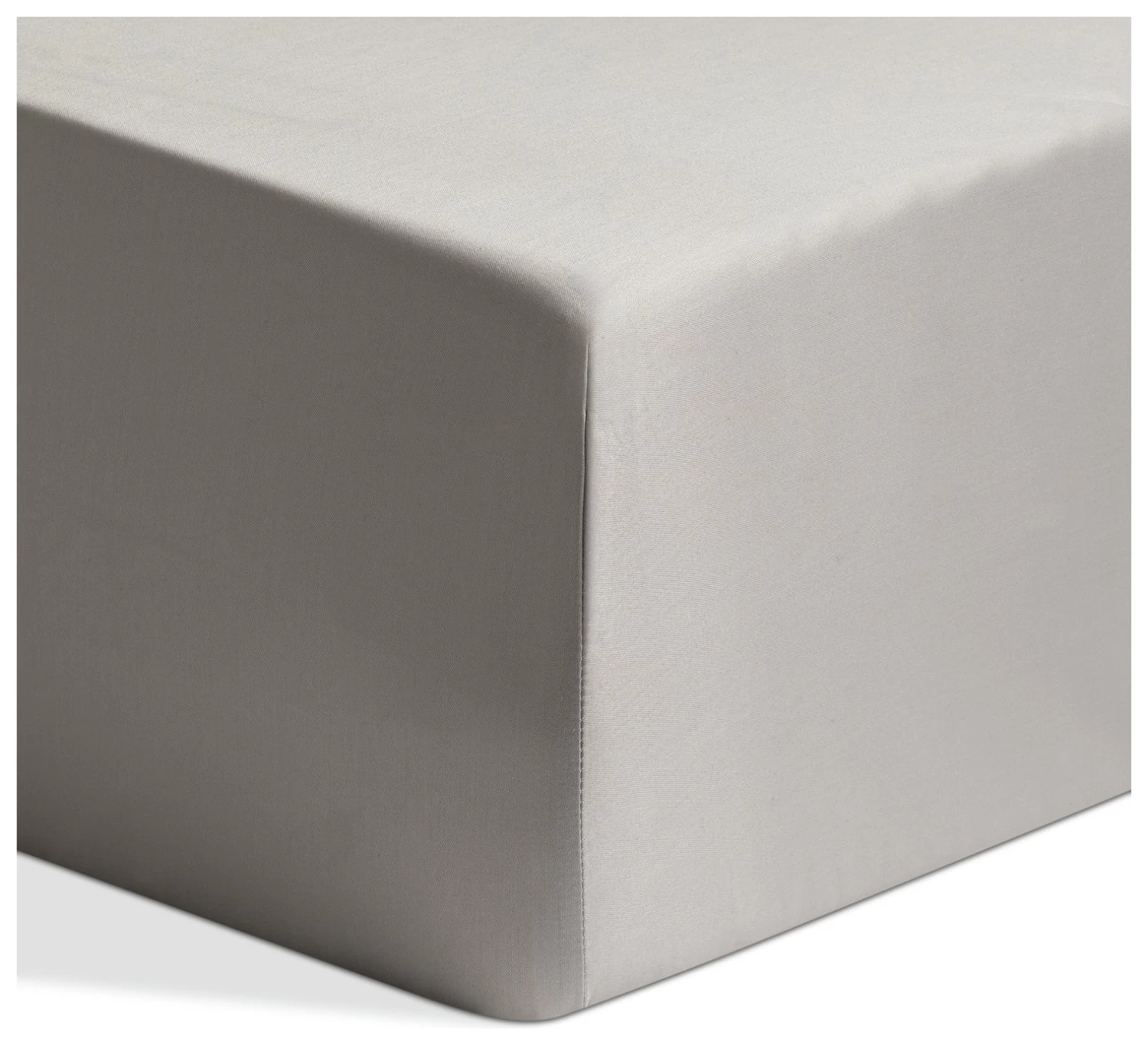 Habitat Egyptian Cotton 400TC Grey Fitted Sheet - Single