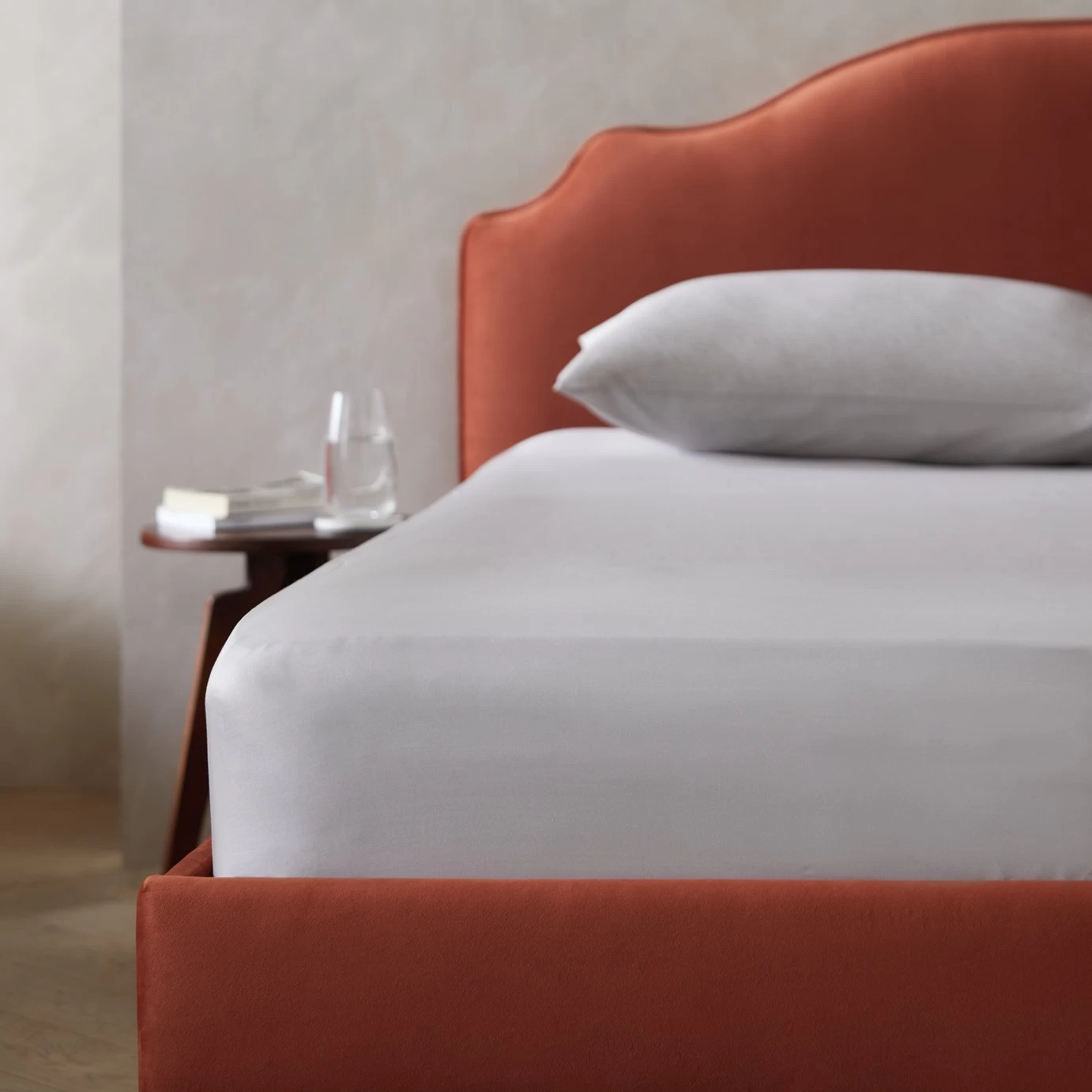 Habitat Egyptian Cotton 400TC Grey Fitted Sheet - Single - Image 2