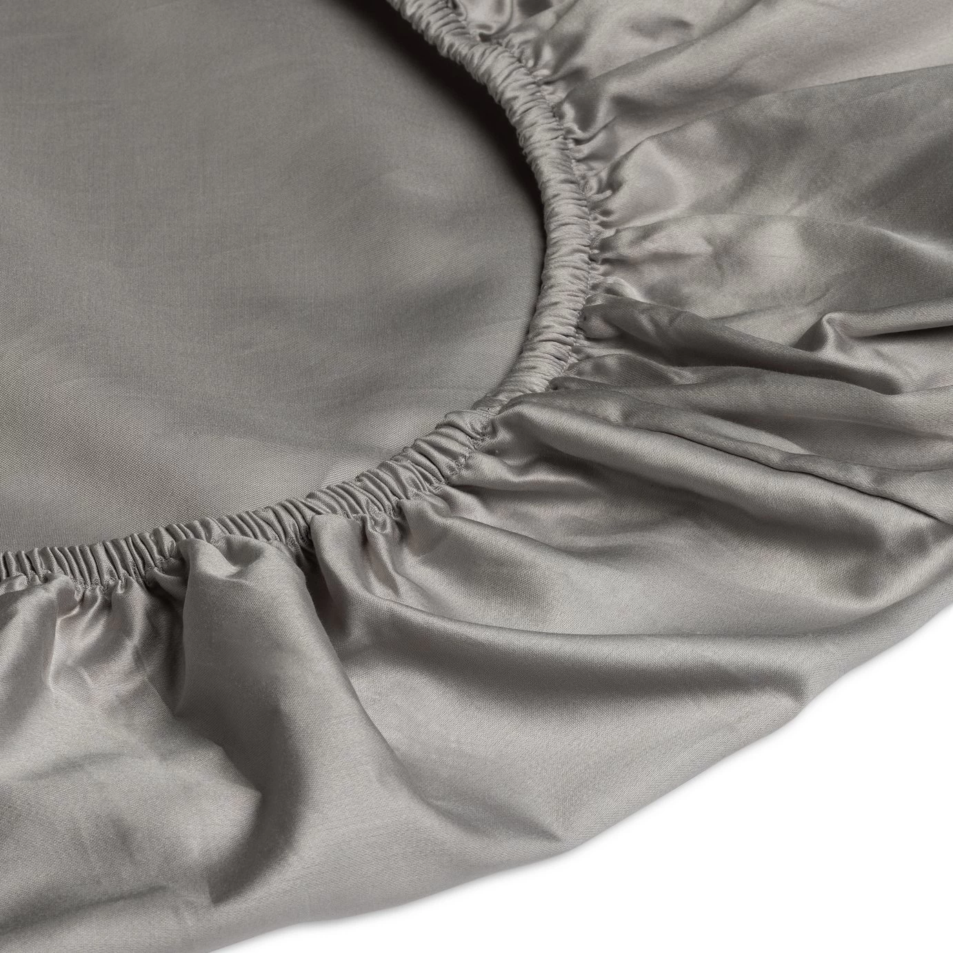 Habitat Egyptian Cotton 400TC Grey Fitted Sheet - Single - Image 3