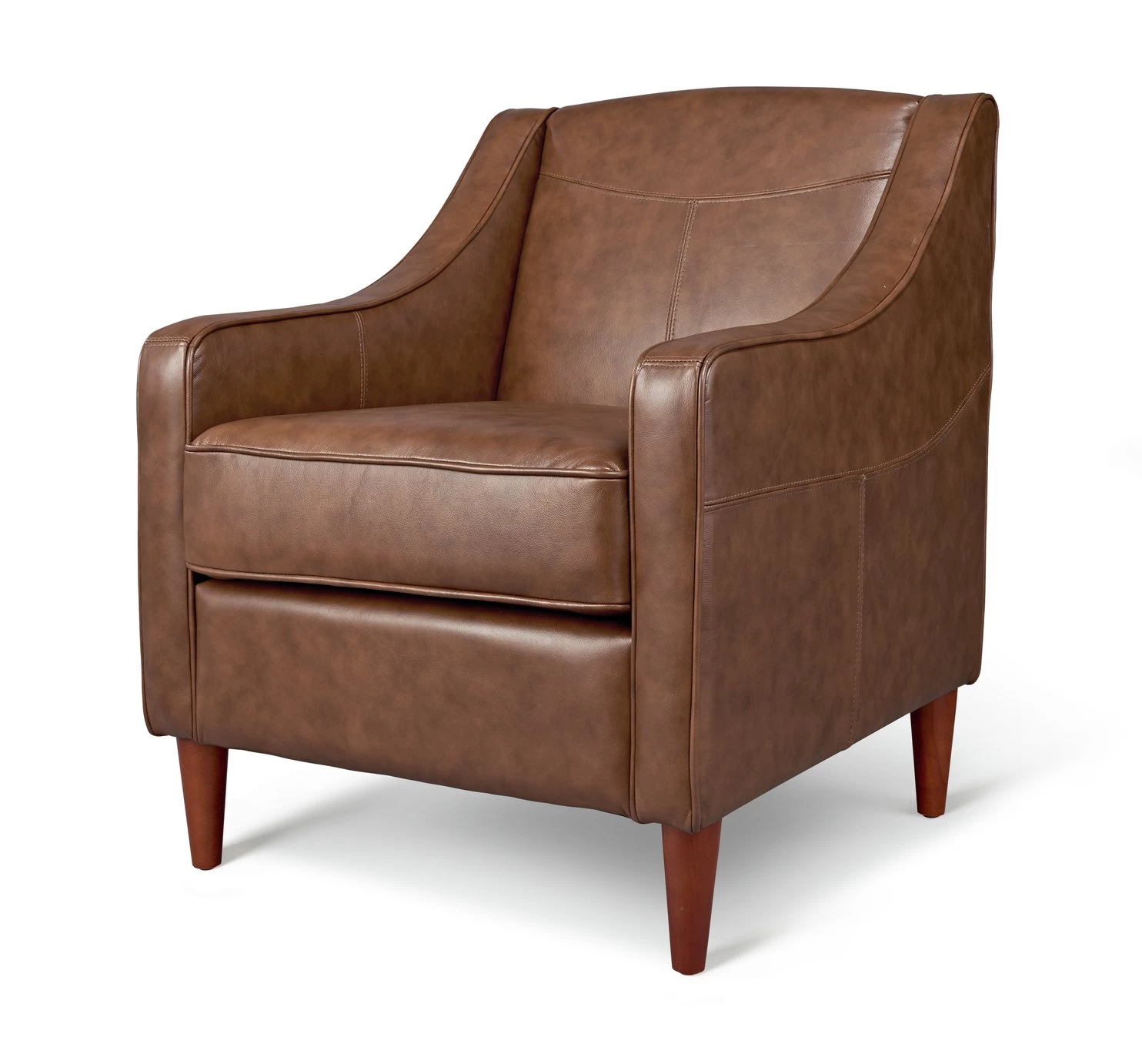 Habitat Dorian Faux Leather Armchair - Tan - Image 2