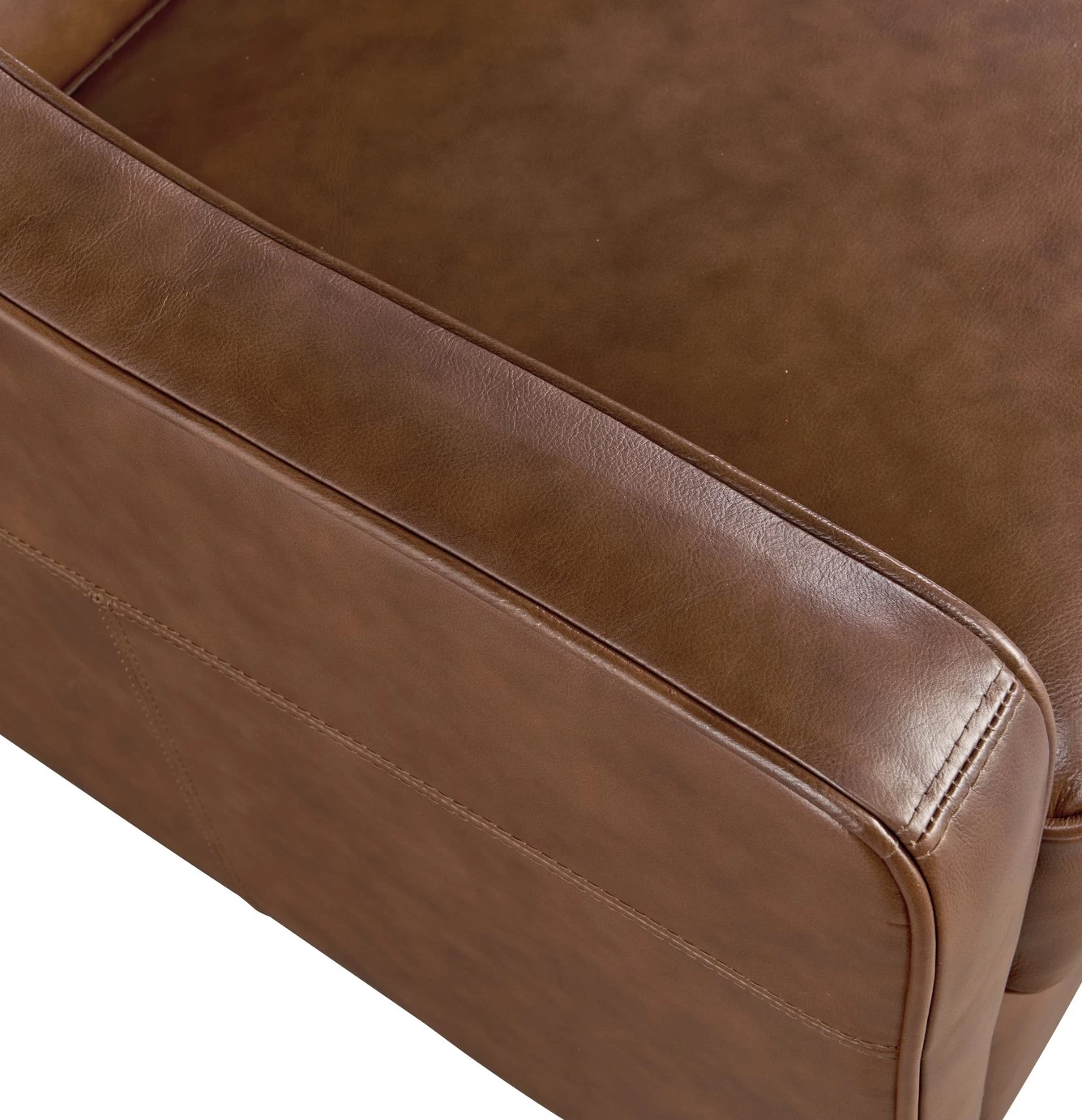 Habitat Dorian Faux Leather Armchair - Tan - Image 5