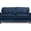 Habitat Matilda Velvet 3 Seater Sofa - Blue