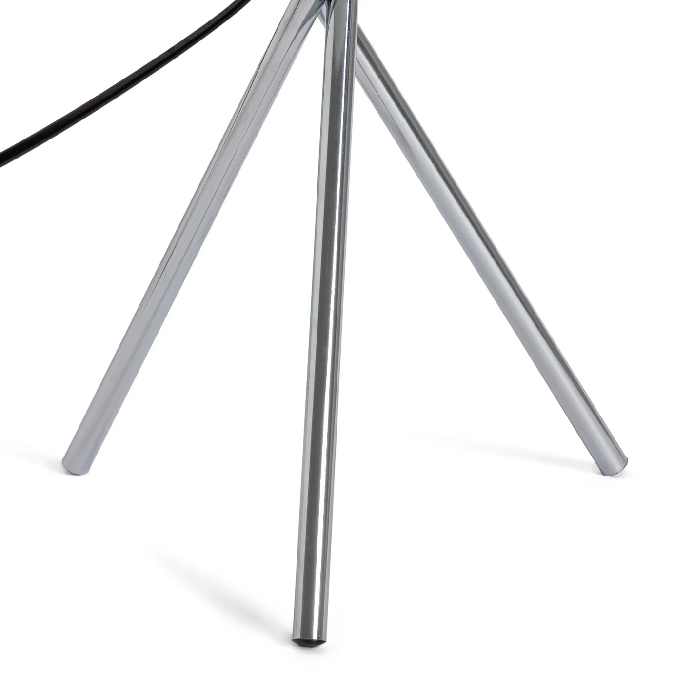 Habitat Tripod Table Lamp - Grey And Chrome - Image 5
