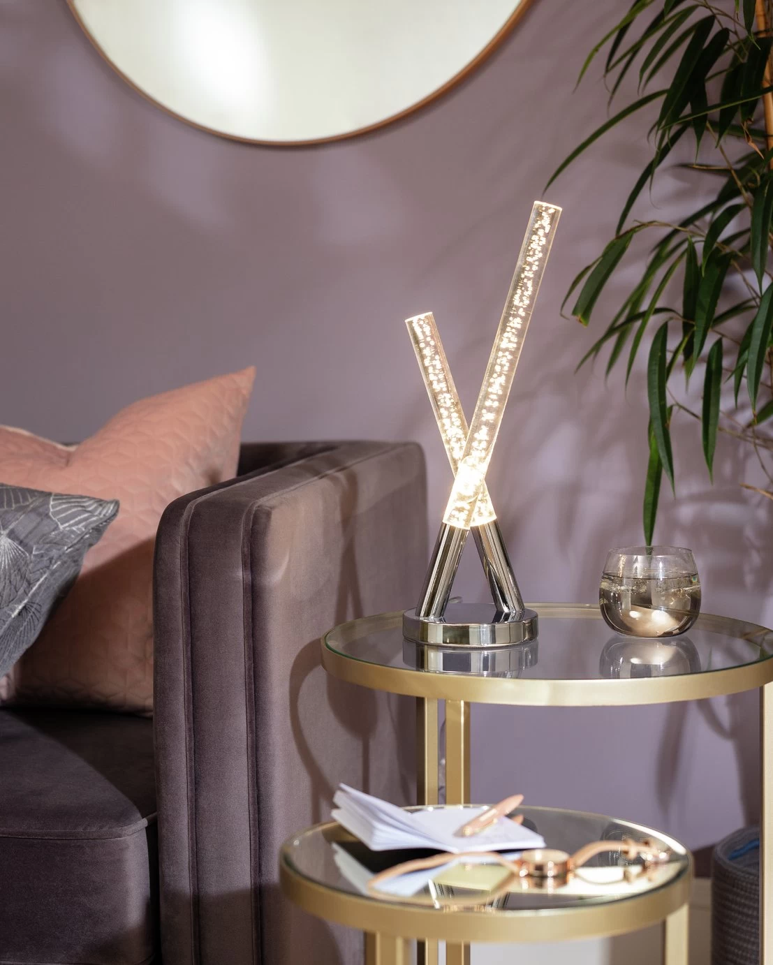 Habitat Bubble Table Lamp - Chrome - Image 2