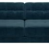 Habitat Hendricks Velvet 4 Seater Sofa - Ink Blue