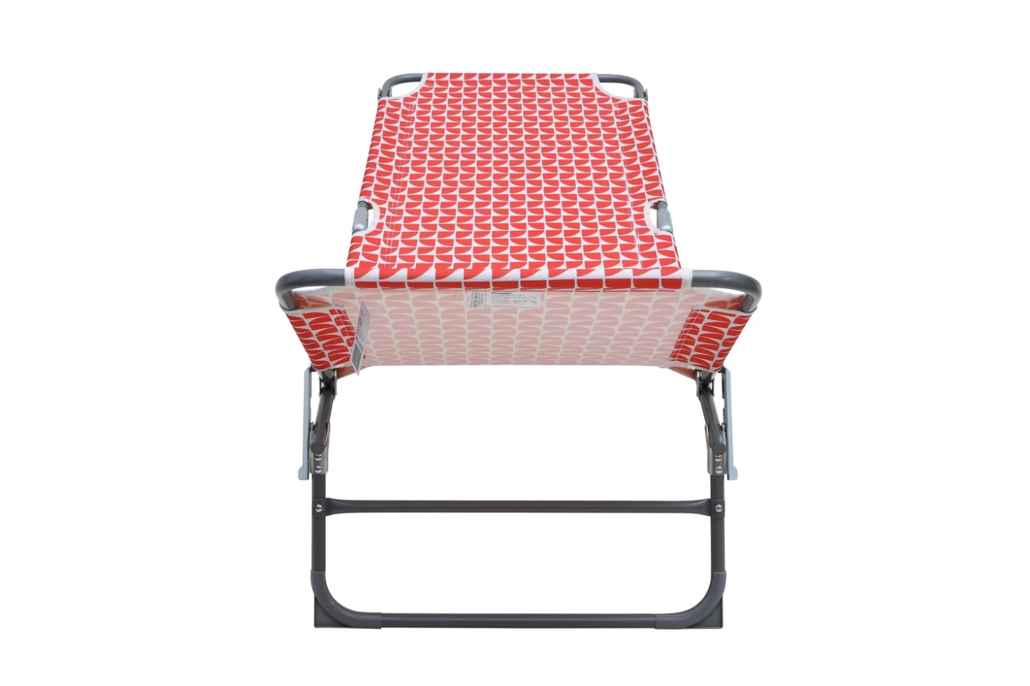 Habitat Folding Metal Sun Lounger - Geo Orange - Image 9