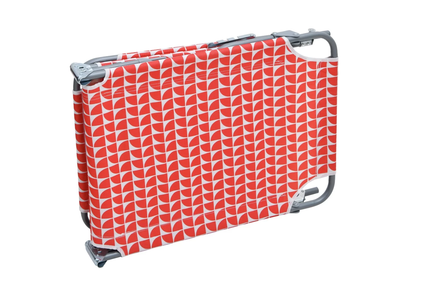 Habitat Folding Metal Sun Lounger - Geo Orange - Image 10