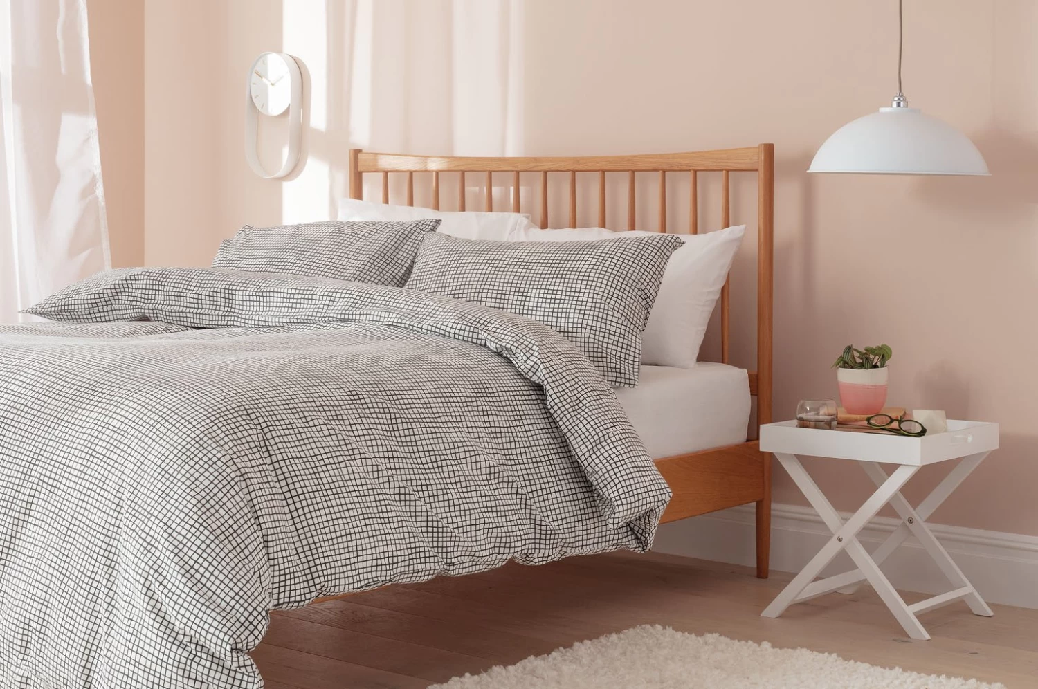 Habitat Cotton Willow Black & White Bedding Set - Double - Image 6