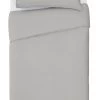Habitat Cotton Rich Plain Grey Bedding Set - Single