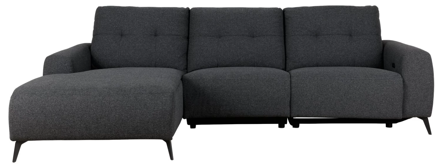 Habitat Ghost Left Hand Power Recliner Corner Sofa -Charcoal - Image 2