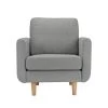 Habitat Remi Fabric Armchair In A Box - Light Grey