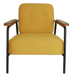 Habitat Cooper Fabric Armchair - Yellow