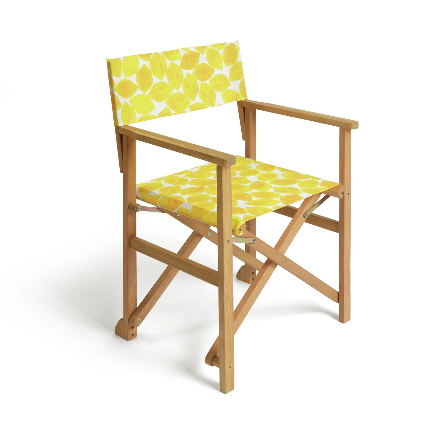 Habitat Folding Wooden Director Chair - Yellow
