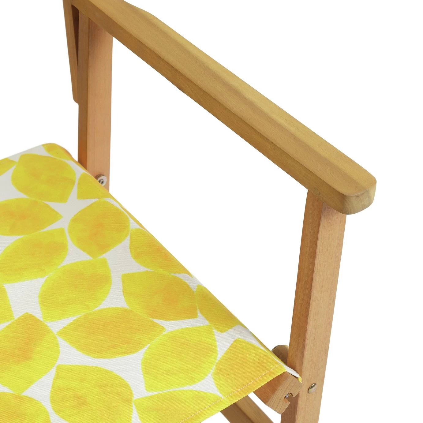 Habitat Folding Wooden Director Chair - Yellow - Image 6