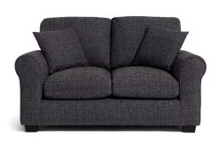 Habitat Lisbon Fabric 2 Seater Sofa - Charcoal