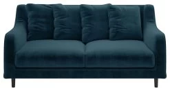 Habitat Swift Velvet 2 Seater Sofa - Blue
