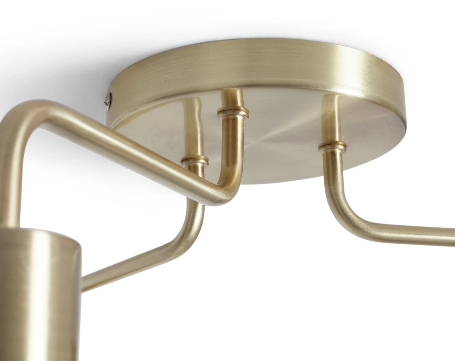 Habitat Rayner Steel 3 Light LED Flush Ceiling Light - Brass - Image 5