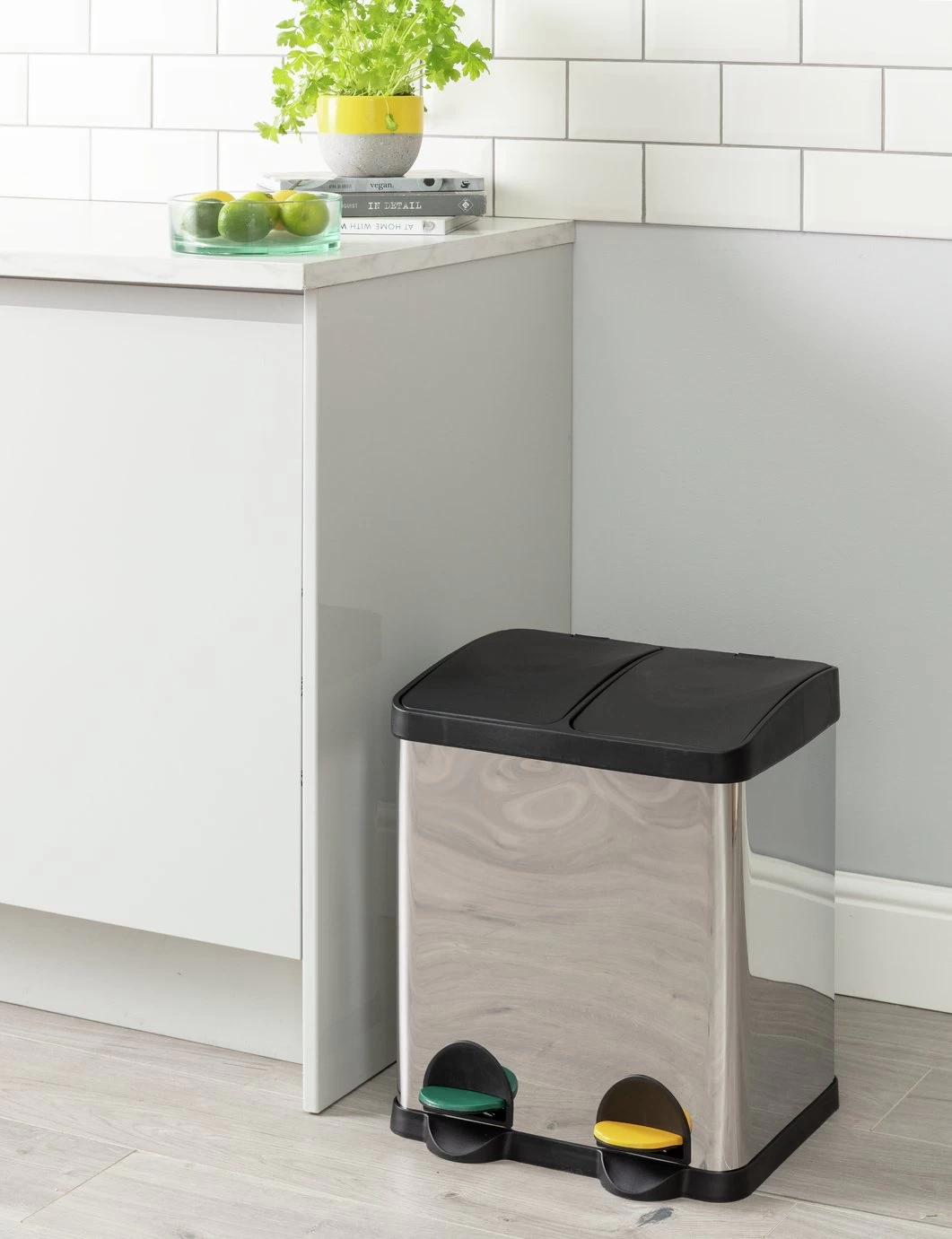 Habitat 30 Litre Twin Compartment Recycling Bin - Image 6