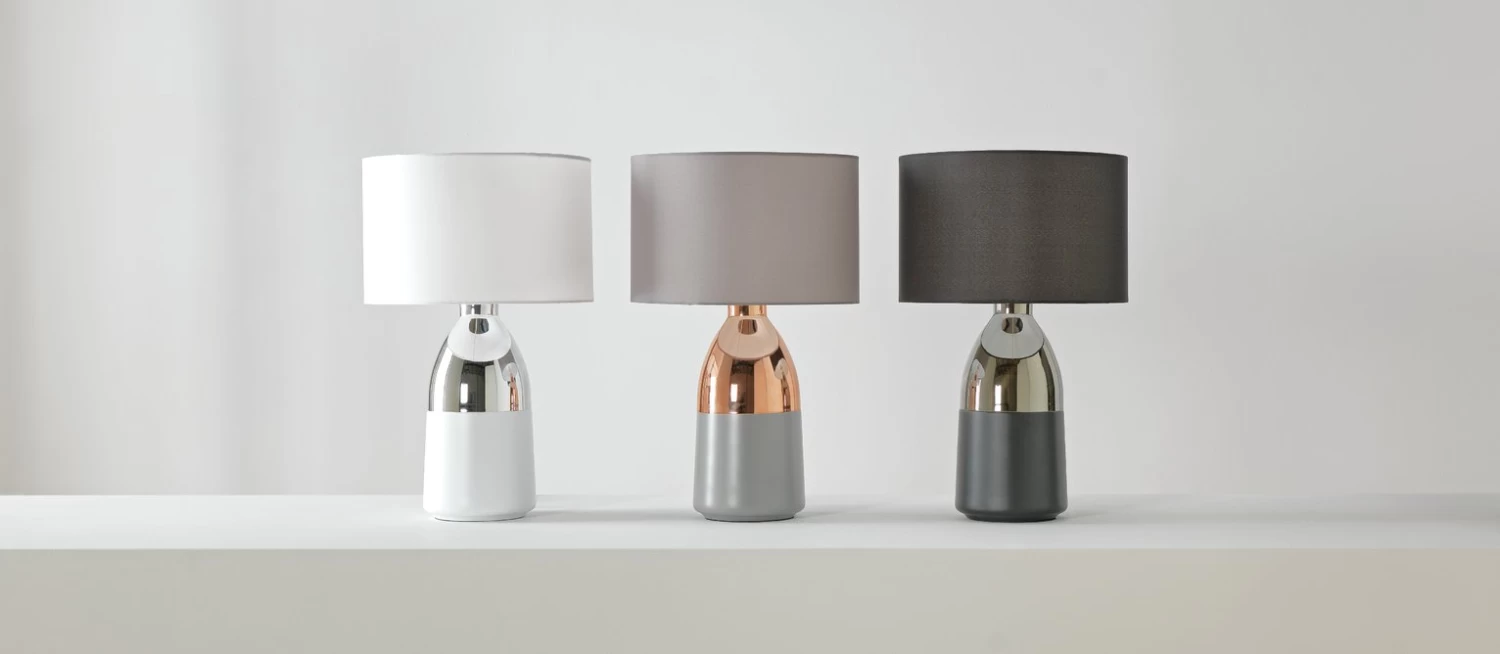 Habitat Pluto Touch Table Lamp - Copper & Grey - Image 9