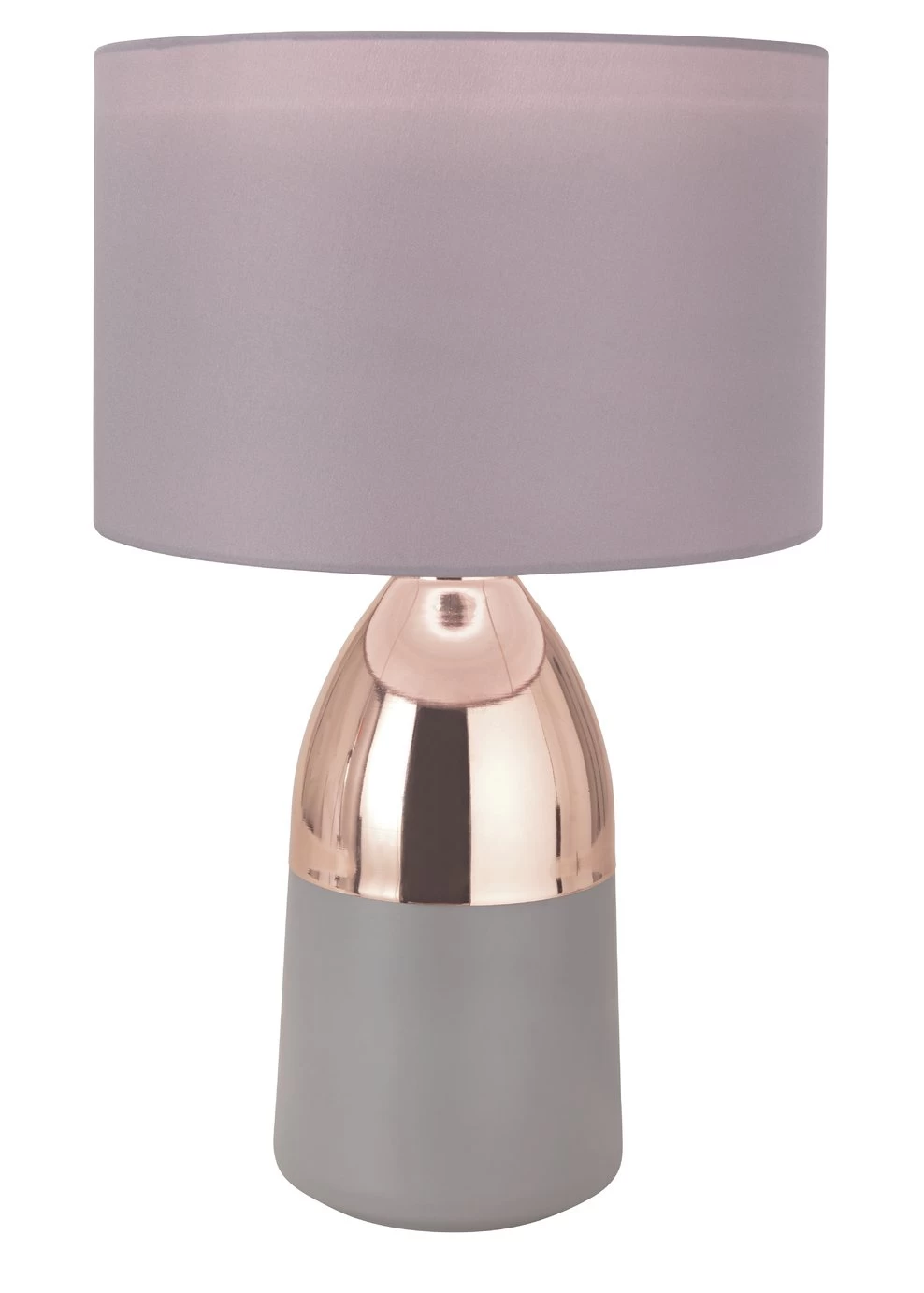Habitat Pluto Touch Table Lamp - Copper & Grey - Image 6