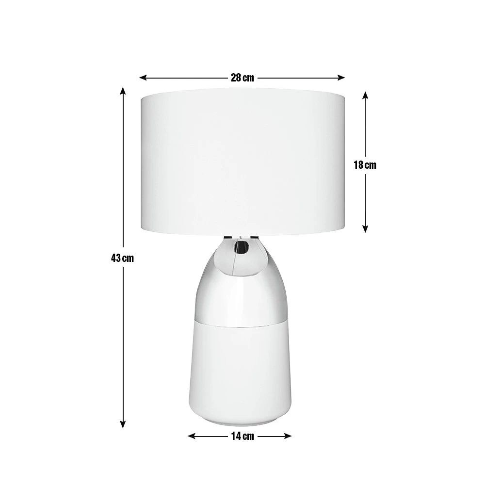 Habitat Pluto Touch Table Lamp - Copper & Grey - Image 8