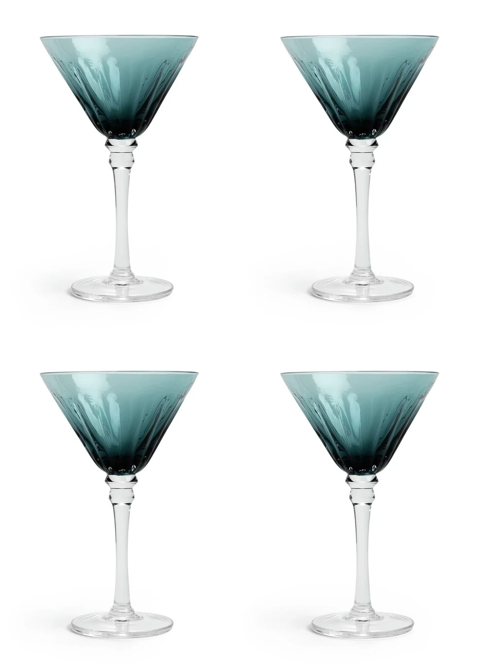 Habitat Japonica Set Of 4 Martini Glasses