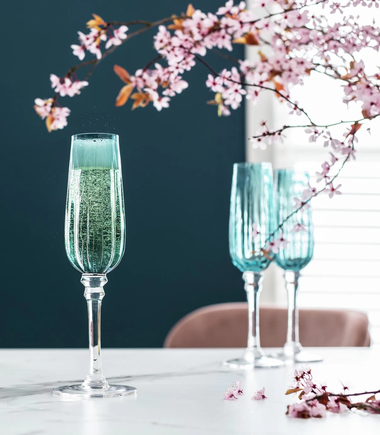 Habitat Japonica Set Of 4 Prosecco Glasses - Image 2