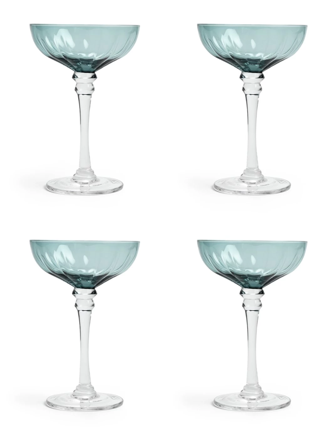 Habitat Japonica Set Of 4 Champagne Coupe