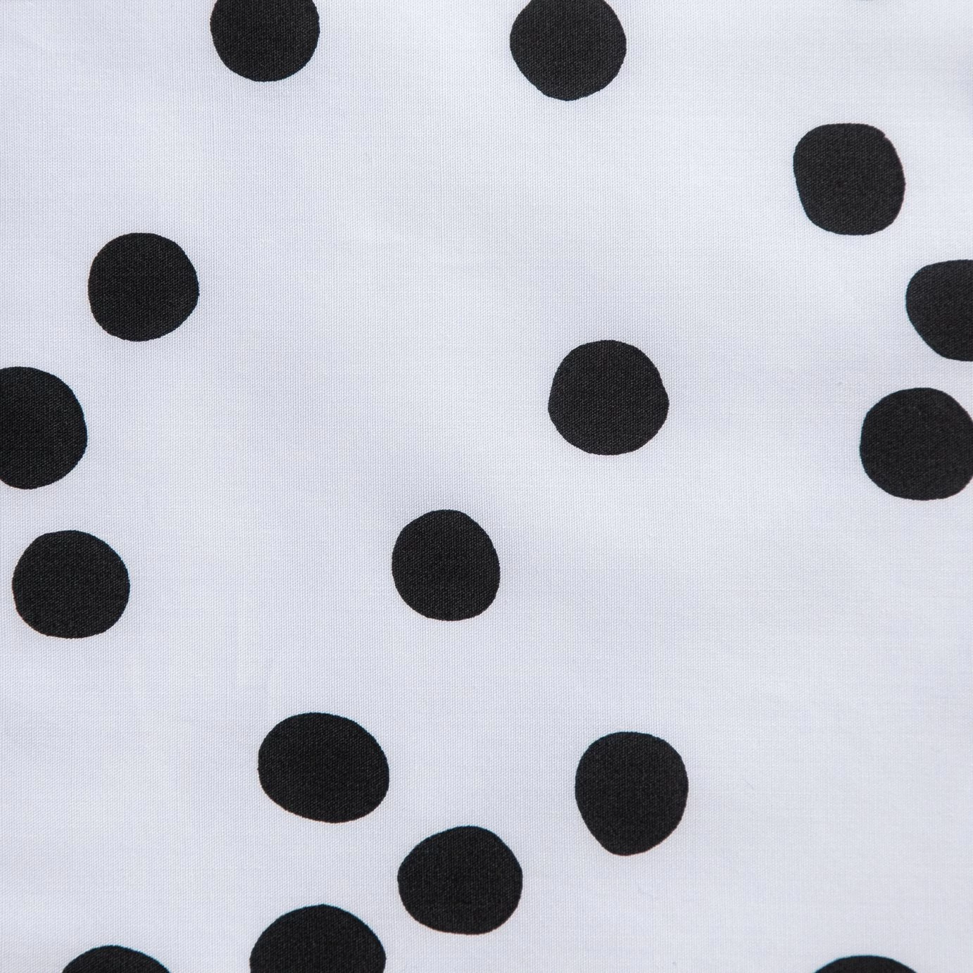 Habitat Cotton Dot Penny White & Black Bedding Set - Single - Image 2
