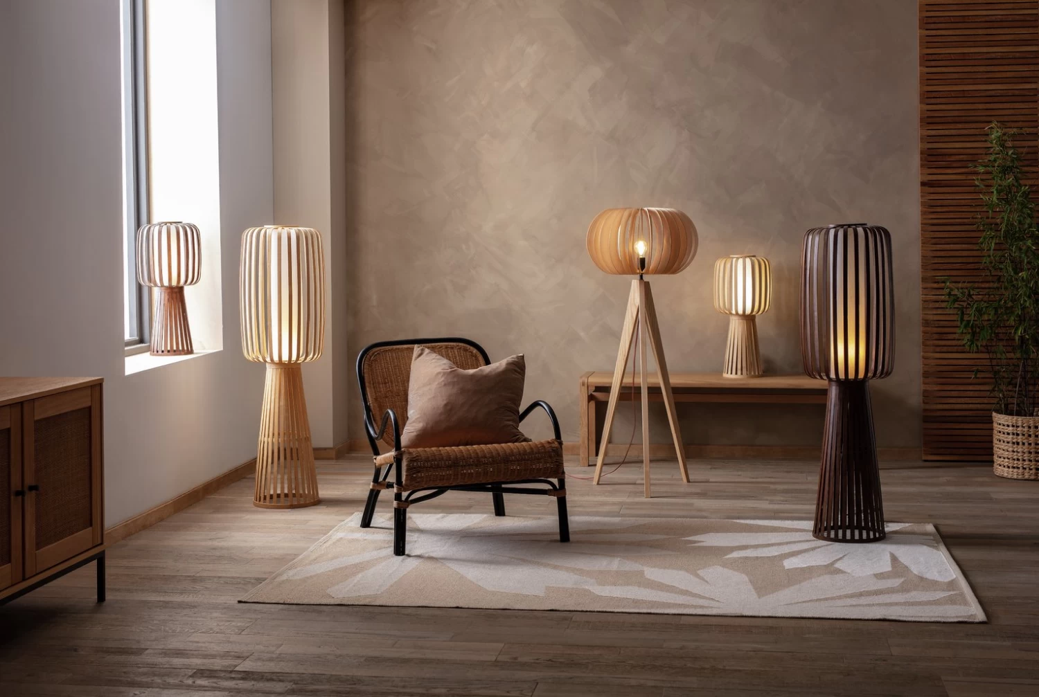 Habitat Achille Japonica Floor Lamp - Ash - Image 9