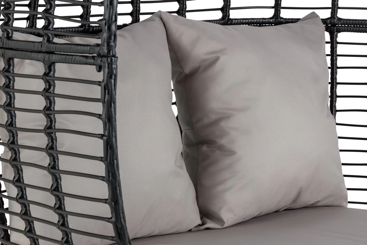 Habitat Kora 2 Seater Egg Bench - Black - Image 5