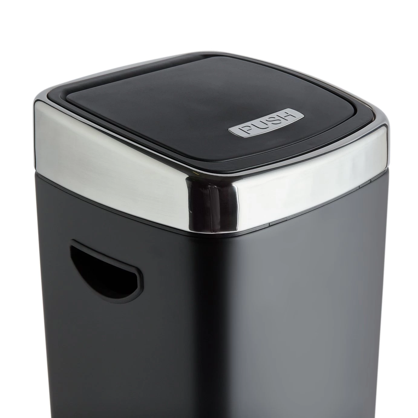Habitat 30 Liter Square Touch Top - Black - Image 5