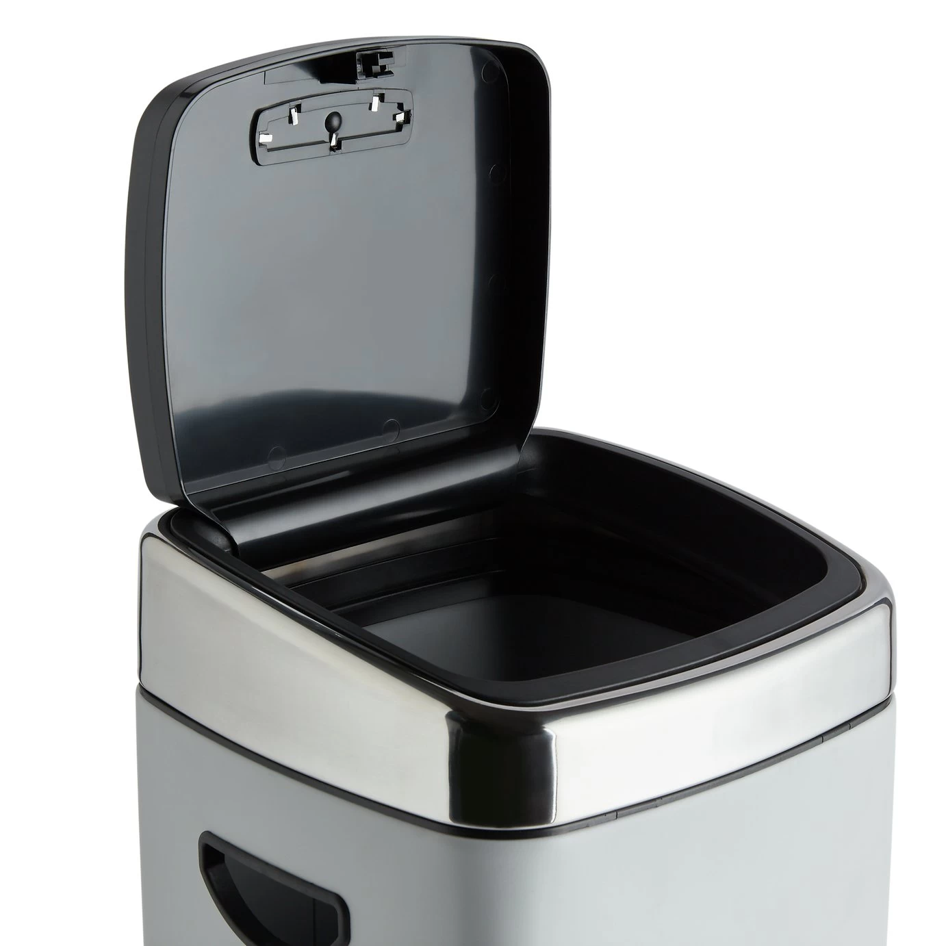 Habitat 30 Litre Square Touch Top Bin - Gunmetal - Image 4
