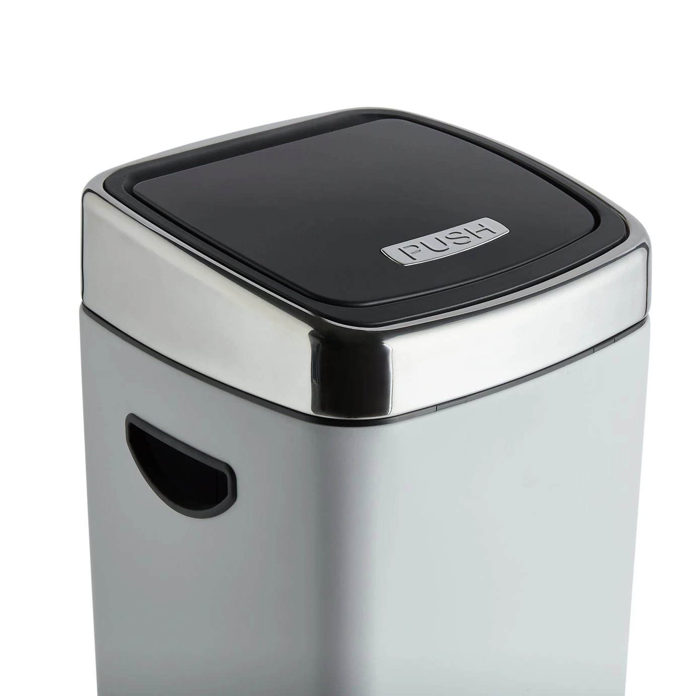Habitat 30 Litre Square Touch Top Bin - Gunmetal - Image 5