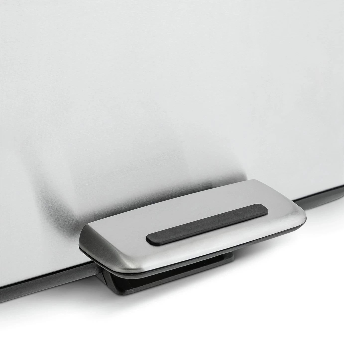 Habitat 30 Litre Modern Rectangular Bin - Silver - Image 4